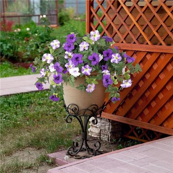 Artificial Fake Flowers Plants for Outdoor Decoration, 2PCS Spring Faux - Picture 7 of 8